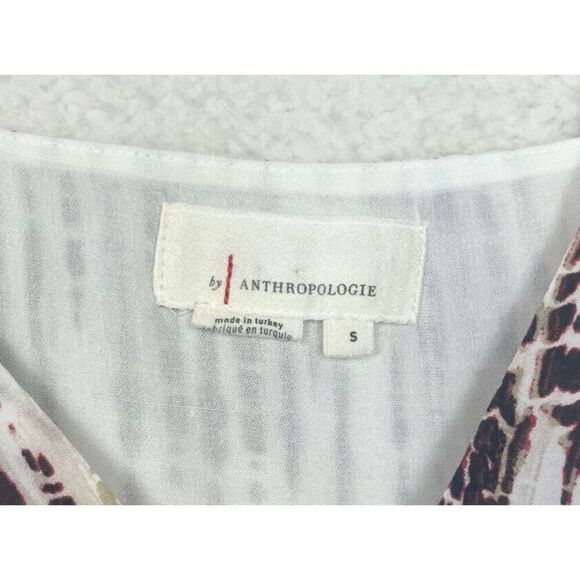 Anthropologie Olivia Layered Tie Dye Tank Red/White Double Strap Viscose Size Sm - Picture 3 of 8